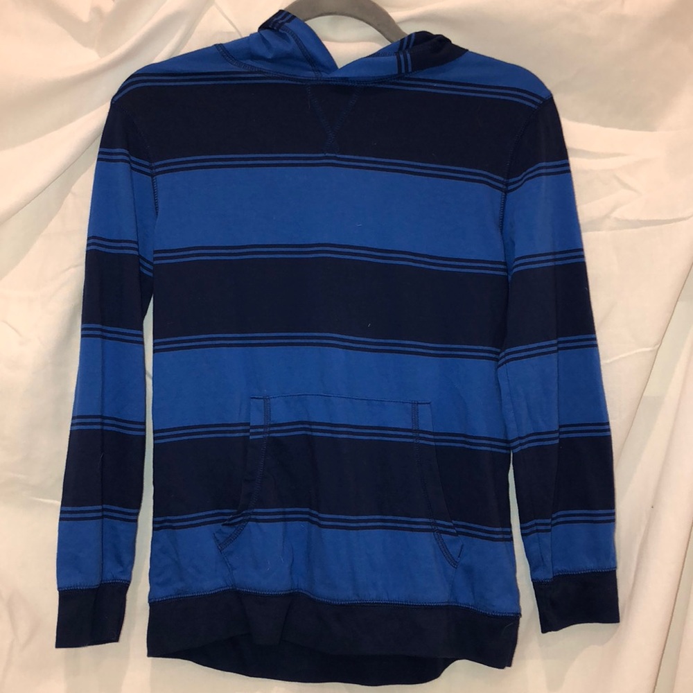 Navy and light blue hoodie